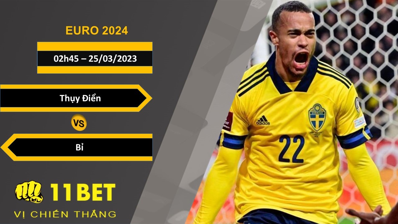 11BET Soi kèo Thụy Điển vs Bỉ, 02h45, 25/03/2023
